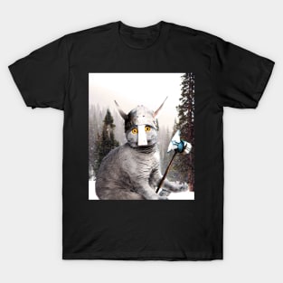 Cute Funny Viking Cat T-Shirt